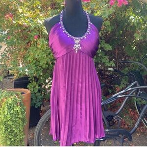 Purple cocktail dress